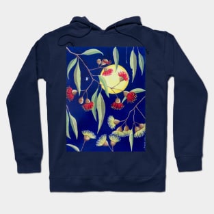 Australian Gum Blossoms in the Moonlight Hoodie